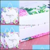 Bolsas de armazenamento Mulheres Moda Bolsa de embalagem Loja de roupas de plástico Bolsa de embalagem de bolsas coloridas Flor de borboleta 0 69HH F2 Drop dhsjj