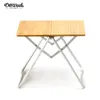 Camp Furniture Offweek Outdoor Camping Portable Pliage Table Picnic Bamboo barbecue en aluminium Small Square