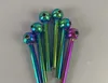 TUBI BURNO DELL'OLIO Nano placcatura Pyrex Pipi di fumo di vetro colorato miscelati 7 stili di qualità Great tubi tubi punte per unghie