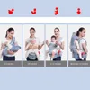 Przewoźniki plecaki urodzone 048 miesiąca ergonomiczne niemowlęta niemowlęta Hipsat 3 na 1 przednie kangur.