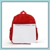 Other Office School Supplies Sublimation Blanks Schoolbag School Supplies Children Kids Backpacks Garten Polyester Diy Book Bag Sn Dha7S