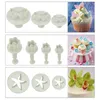 Bakware gereedschap 68 stks fondant cake schimmel set plastic koekjes snijden diy ambacht 3D sets huishoudelijke keuken bakken