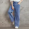 Trousers Teen Student Girls Jeans Spring Kids Denim Pants Casual for 6 8 10 12 14 Years Elastic Waist Children 221207