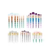 Other Household Sundries Sundries 7Pcs/Set Powder Foundation Eyeshadow Contour Highlight Blending Cosmetic Brush Makeup Brushes Set Dhaog