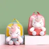 Backpacks Cute Unicorn Student School Girl Cartoon Mini Fur Schoolbag Kidergarten Doll Plush Bag Toy Children Gift 221208