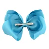 20 colores Favor de fiesta Color caramelo 8 pulgadas Bebé Cinta Arco Horquilla Clips Niñas Gran Bowknot Barrette Niños Hairbows Niños Accesorios para el cabello al por mayor