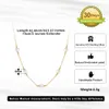 Chokers ORSA JEWELS 14K Gold 925 Sterling Silver Pearl Necklace with 3-4mm Handmade Natural Baroque Tiny Chain for Women GPN19 221207