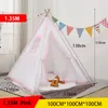 Leksakstält Barn Teepee för barn Portable Tipi Infantil House Children Cabana Decoration Mattor LED -lampor 221208