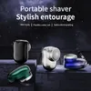 Barbeadores elétricos mini masculino portátil lavável aparador de barba USB recarregável rosto barbear corpo inteiro 221207