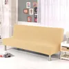 Chair Covers Armless Sofa Cover Bed Futon Mattress Couch No Arms Dust Protection Elastic Furniture Protector