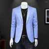 Herrdräkter Ankomst Casual Blazers för män Elegant elegant bröllopsdräkt Homme Terno Masculino 5xl Big Size Prom Blazer Hombre XZ009