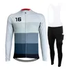 Racing Sets Italië Men Fiets Team Cycling Jersey Set 2022 Zomer Lange mouwen Adembullen Buiten Sport MTB Fiets Wear Maillot Ropa Ciclismo