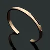 Designer gold Bangle women stainless steel knotted glossy couple bracelets men's fashion luxury jewelry Valentine's Day 270f