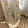 Curtain Fresh And Elegant Pasted Velvet Embroidered Window Screen Custom Translucent For Living Dining Room Bedroom