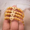 Armreif Annayoyo Baby Jungen Armreifen Goldfarbener Schmuck Äthiopisches Kind Mädchen Dubai Armband Party Hochzeitsgeschenke