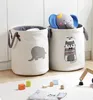 Folding Laundry Basket Sorter Hamper Dirty Clothes Home Washing Basket Cartoon Sundries Handle Bag Baby Toys Storage Organizer T208213136