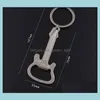 Openers bier gitaar fles opener sleutelhanger sleutelhang sleutel ketting ring grappige cadeau keuken bar accessoires tool zink legering sn3825 drop del dhfox