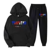 Tracksuit Trapstar Brand Printed Sportswear Men's T Shirts 16 Färger varma två stycken Set Loose Hoodie Sweatshirt Pants Jogging 23de