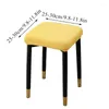 Chair Covers Elastic Dressing Stool Cover Cotton Square Seat Protector Dust Removable Slipcover Stretch