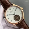 Armbanduhren zuzu Zuckerbohrer Tourbillon Mechanical Watch Men f￼r M￶wen Bewegung ST8230 Saphirgelenk Mann Uhren Kleid Krokodil