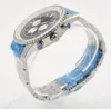 Nueva calidad B06 B01 Navitimer Relojes Cronógrafo Batería Movimiento Cuarzo Azul marino Esfera blanca Reloj para hombre Acero inoxidable Relojes de pulsera para hombre Free Express Master Design