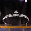 Eenvoudige glanzende kristallen Wedding Crowns Bridal Tiara Hair -accessoires