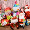 Feestdecoratie 2022 Merry Christmas Ballonnen Santa Clausule Snowman Navidad Tree Globos voor thuisballon