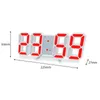 Desk Table Clocks 3D LED Digital Wall Clock Date Temperature USB Alarm Nightlight Snooze Watch For Living Room Bedroom