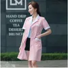 Scrubs uniforms white clothes lab coat women scrubs costume beauty salon work clothing spa uniforms health service workwear new