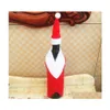 Christmas Decorations Decoration Red Wine Bottle Er Clothes With Hat For Novelty Beer Sleeve Dinner Party Gift Drop Delivery Home Ga Dhhbv