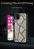 Echte echte python lederen case voor iPhone 14 Pro Max plus 13 12 11 Snake Skin Armor Back Cover