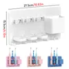 Toothbrush Holders Bathroom Storage Electric Toothbrush Holder Traceless WallMount Keep Dry Toothbrush Stand Rack Bath Accessories 221208