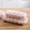 저장 병 2pcs 계란 박스 트레이 뚜껑 부엌 냉장고 드롭 랙 박스 냉장고 주최자