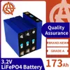 3.2V 173AH 1/4/8/16/32pcs LIFEPO4 BATERIA NOVO Recarregável Fosfato de Fosfato de Lítio Bateria Diy 12V 24V 48V RV Sistema solar de barco