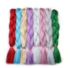 Synthetic Jumbo Braiding Hair With Glitter Tinsel 24Inch 100G Single Color Synthetic Braiids Extensions6687733