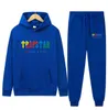 Trainingspak Trapstar Merk Gedrukt Sportkleding heren t-shirts 16 Kleuren Warme Tweedelige Set Losse Hoodie Sweatshirt Broek Jogging 23de