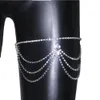 Chaîne de jambes multiples polyvalentes festive Sexy Sexy Super Shiny Full Diamond Body Chain Bijoux pour femmes