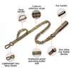 Dog Collars K9 Tactical Collar Leash Set Military Pet Medile Midgle Training Accessories調整可能なサイズ取り外し可能
