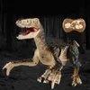 Electric/RC dieren 2.4G RC Dinosaur Raptor Jurassic Remote Control Velociraptor speelgoed Elektrisch wandelen Dino Dragon Toys For Childrens Christmas Gifts 221209