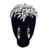 Feestelijke veelzijdige tiara oorbellen set luxe barokke bruidshoofdkleding kroon strass Rhinestone met bruiloft sieraden haaraccessoires bruids kronen hoofddeksels hp512