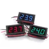 Voltmeter الرقمي DC 4.5V إلى 30 فولت عداد لوحة الجهد الأحمر/الأزرق/الأخضر لسيارة دراجة نارية كهرومابر 6V 12V