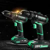 Electric Drill 25V 21V trådlös handpåverkan Sladdlös litiumbatteri skruvmejsel för att dekorera hus i skruvarna Power Tool 221208