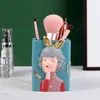 Förvaringslådor europeiska hartsbox söt bubbla flicka dekorativt sovrum kosmetiska container kontor skrivbord penna hållare hem dekoration