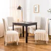 Chair Covers Solid Color Spandex Stretch Dining Room Seat Cover Elastic Protective Case For Restaurant Wed Decoration Home