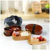 أدوات المائدة مجموعات الغداء الخشبية مربع غداء ياباني بنتو النزهة مجموعة مع كيس ملعقة شوكة شوكة