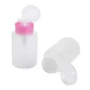 Storage Bottles 150ml Empty Plastic Nail Polish Remover Alcohol Liquid Press Pumping Dispenser Bottle Art UV Gel Cleaner Tools