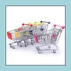 Scatole di immagazzinaggio Bidoni Mini Supermercato Negozio Carrello Trolley Giocattolo Creativo Telefono Penna Organizzatore Scatola Raccogliere Strumenti Per Bambini Giocattoli Per Bambini Gi Dhsxf