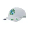 ユニセックスPGゴルフハットDLACKと白色の綿刺繍野球帽アウトドアスポーツレジャーキャップ
