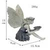 Objets décoratifs Figurines Ange Bureau Ornement Maison Chambre Décoration Jardin Extérieur Mangeoire À Oiseaux Fée Ailes Art Figurine Résine Artisanat Cadeau 221208