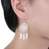 925 Silver Dream catcher feathers dangle earrings charms for women fashion party wedding Jewelry gifts